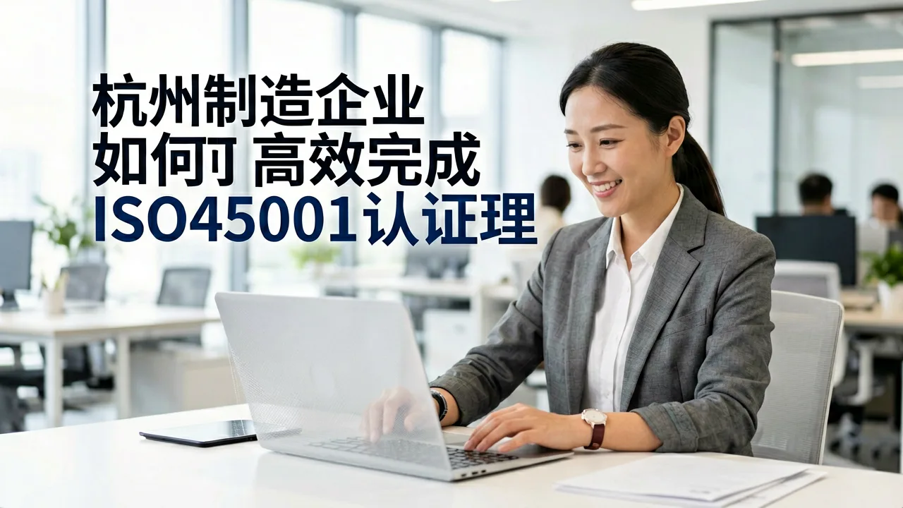 杭州制造企业如何高效完成ISO45001认证办理